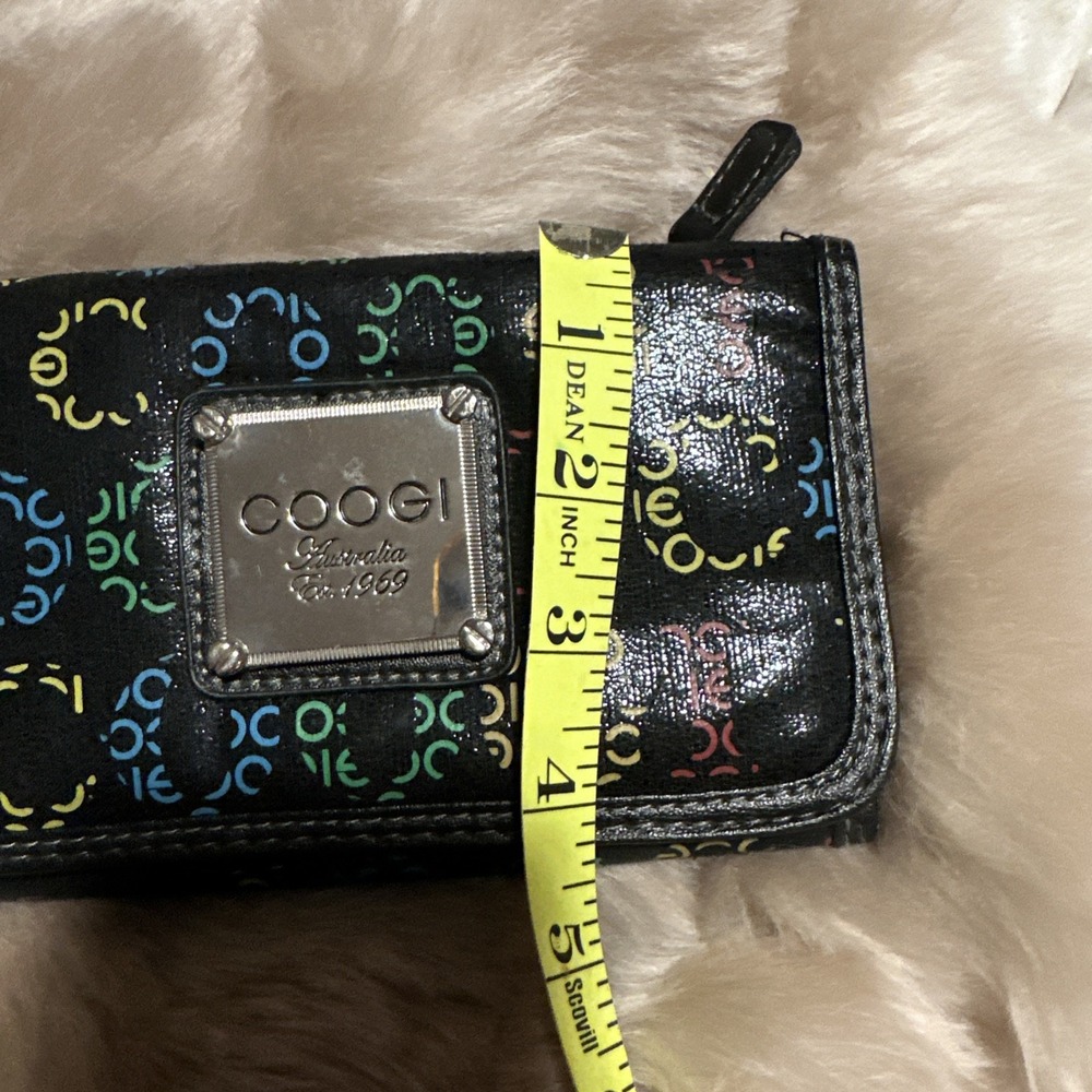 Coogi Australia Wallet Card Holder Multicolor Checkbook Snap Closure Pockets - Picture 8 of 12